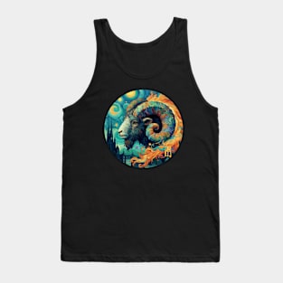 ZODIAC Aries - Astrological ARIRS - ARIRS - ZODIAC sign - Van Gogh style - 16 Tank Top